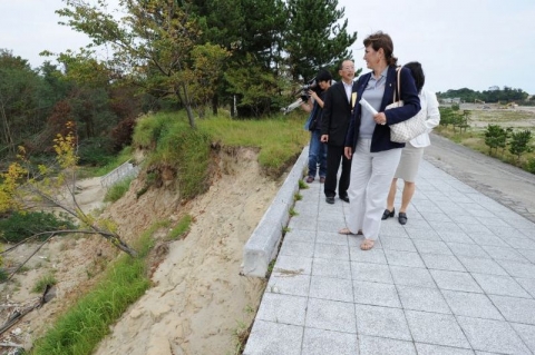 ITU President Marisol Casado visits earthquake devastated area in Japan