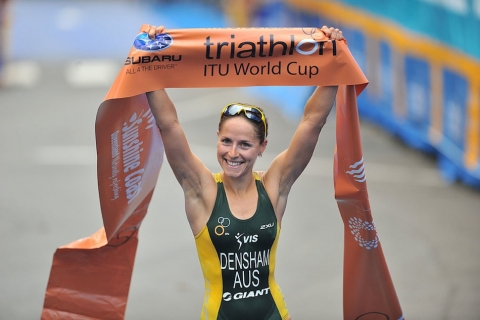 Australia’s Erin Densham dominates season opening ITU Mooloolaba World Cup