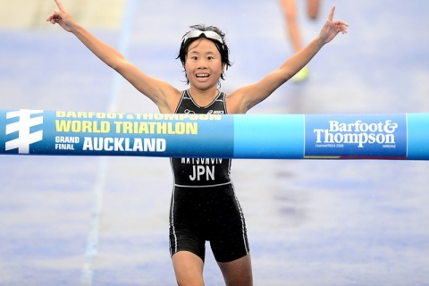 Fumika Matsumoto wins Japan’s first ITU World Championship in 2012 Junior Women’s Race