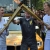 British Triathlon President carries Olympic Flame in London